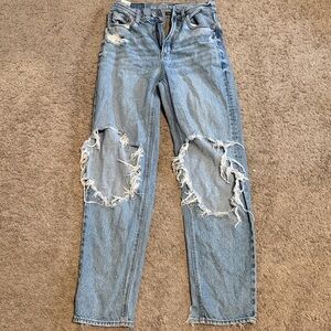 American Eagle Outfitters Ripped Light Blue Jeans